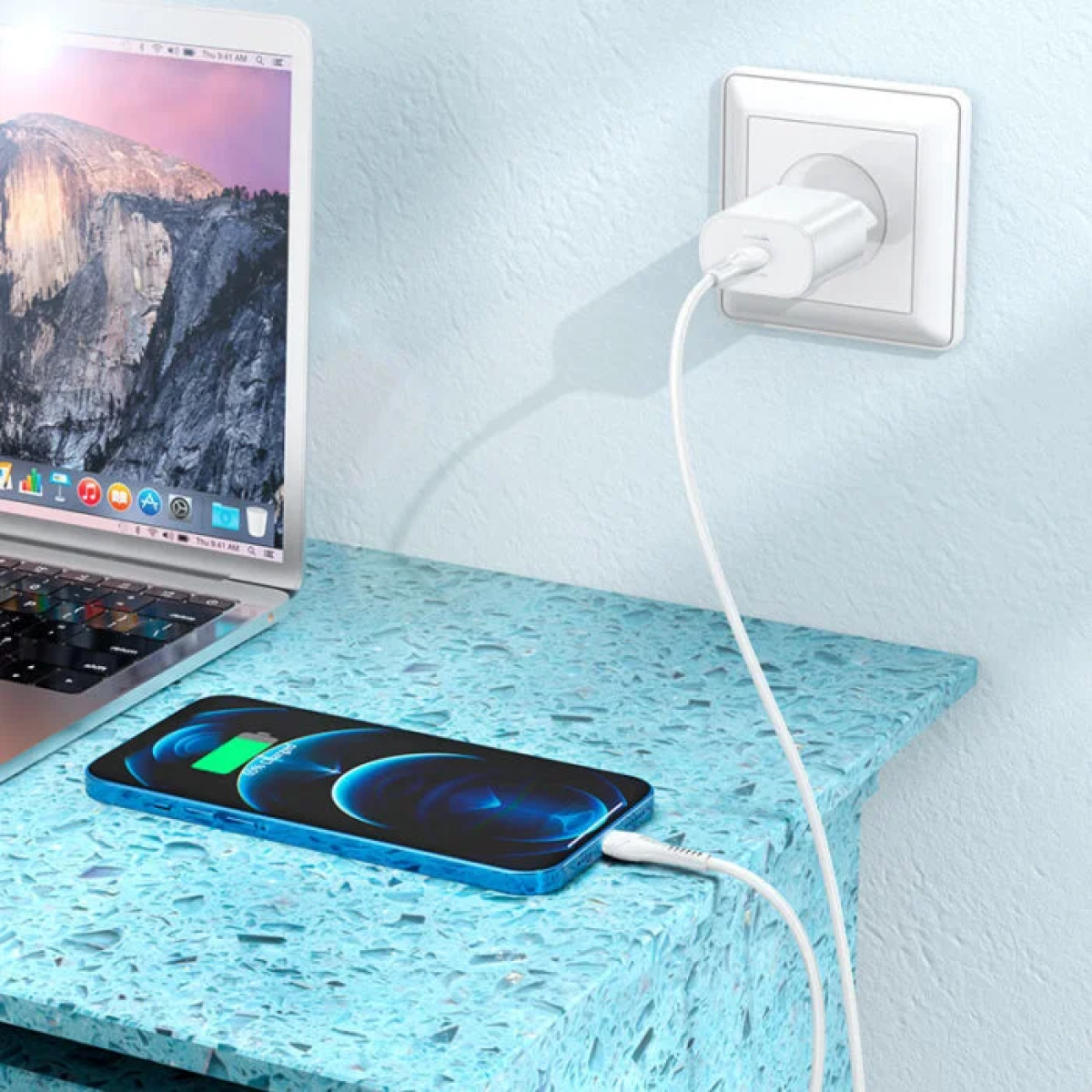 Φορτιστής Ταχείας Φόρτισης PD25W Type-C σε Lightning Hoco N22 Jetta