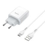 Φορτιστής Τοίχου 2xUSB-A με Καλώδιο Type-C Hoco C73A Glorious