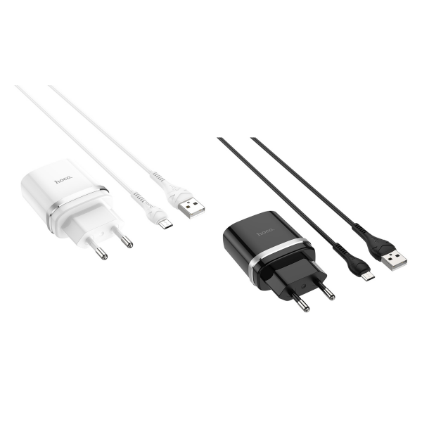 Φορτιστής USB-A 18W Με Καλώδιο Micro-USB Hoco C12Q Smart