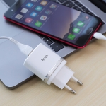 Φορτιστής USB-A 18W Με Καλώδιο Micro-USB Hoco C12Q Smart