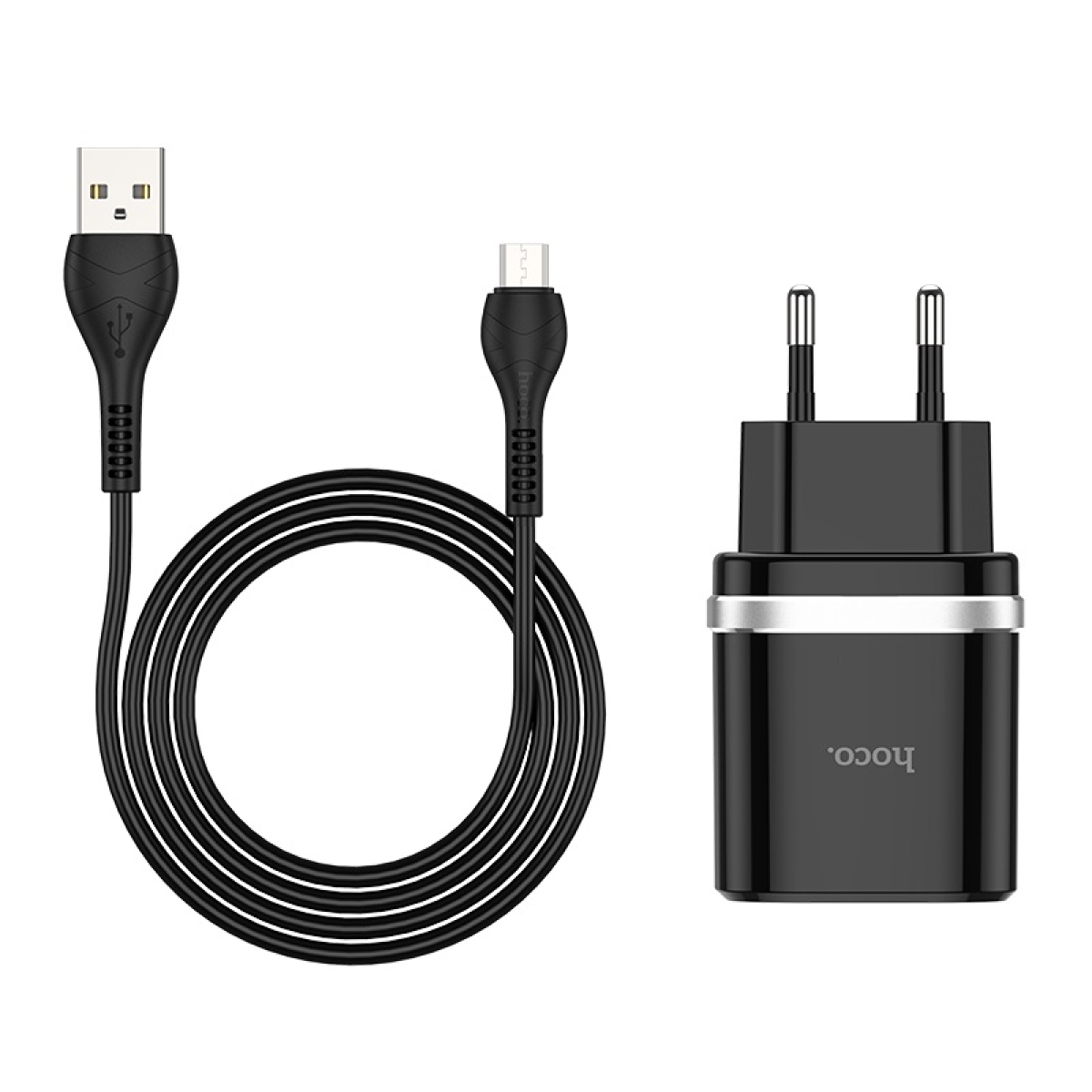 Φορτιστής USB-A 18W Με Καλώδιο Micro-USB Hoco C12Q Smart
