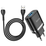 Φορτιστής USB-A 2.4A με Καλώδιο Lightning Hoco N1 Ardent
