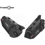 FreedConn R1 Plus E Κάμερα Πορείας 1080P/WiFi Αναμετάδοση/Ενδοεπικοινωνία Μονή για Κράνος Μηχανής 1000m για έως 6 χρήστες