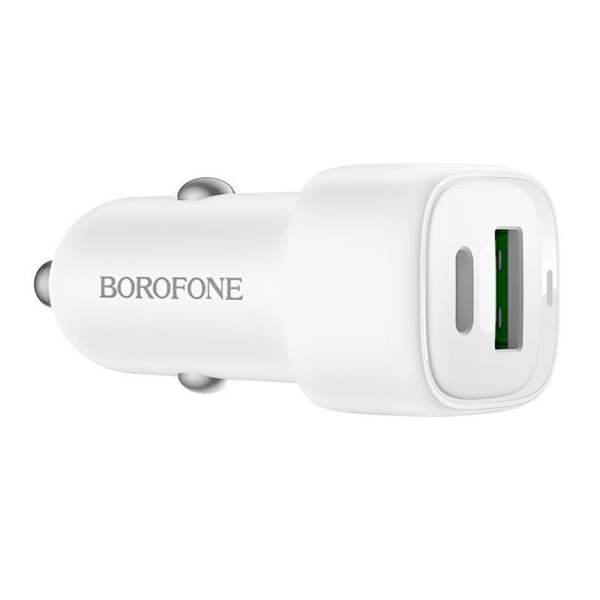 Γρήγορος Φορτιστής Αυτοκινήτου QC3.0 +PD38W Με Καλώδιο Type-C 1m Λευκό BOROFONE BZ34B