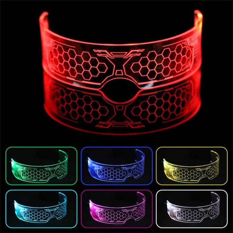 Γυαλιά Πάρτι LED RGB με 7 Χρώματα