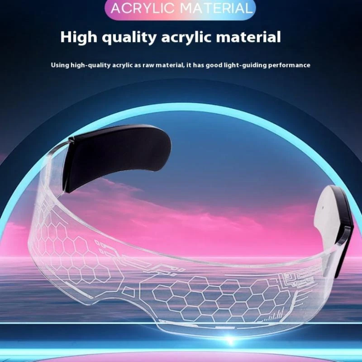 Γυαλιά Πάρτι LED RGB με 7 Χρώματα