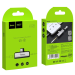Hoco LS26 Type-C 2-in-1 Adapter – Αντάπτορας Ήχου & Φόρτισης με Υποστήριξη Μικροφώνου - Ασημί