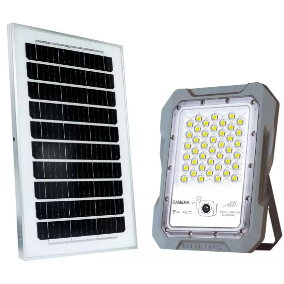 Ηλιακός Προβολέας Led Με Κάμερα Mj-Bw100C – 100W, 958Lm, Wifi, App, Radar Sensor, Αδιάβροχος Ip65