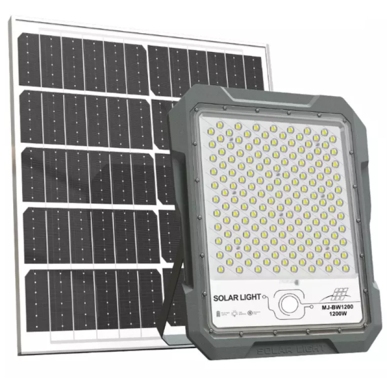 Ηλιακός Προβολέας LED MJ-BW1200 – 1200W, 3795LM, Radar Sensor, Τηλεχειριστήριο, Αδιάβροχος IP65