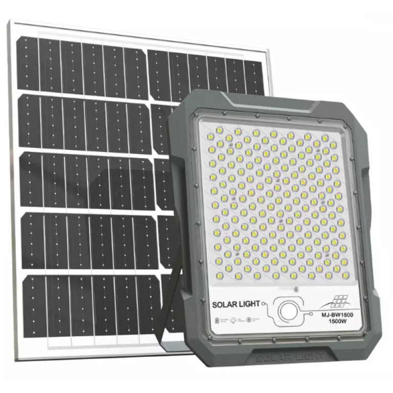 Ηλιακός Προβολέας LED MJ-BW1500 – 1500W, 5401LM, Radar Sensor, Τηλεχειριστήριο, Αδιάβροχος IP65