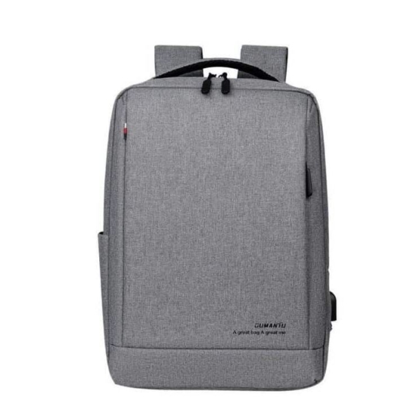 Oumantu 9003 Αδιάβροχο Σακίδιο Πλάτης 14.6lt με Θήκη Laptop & Θύρα USB - Γκρί