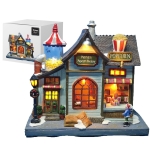 Παράσταση Xmas Εργαστήρι Pop Corn με Φως, Κίνηση & Μουσική Μπαταρίας 23x22x14cm