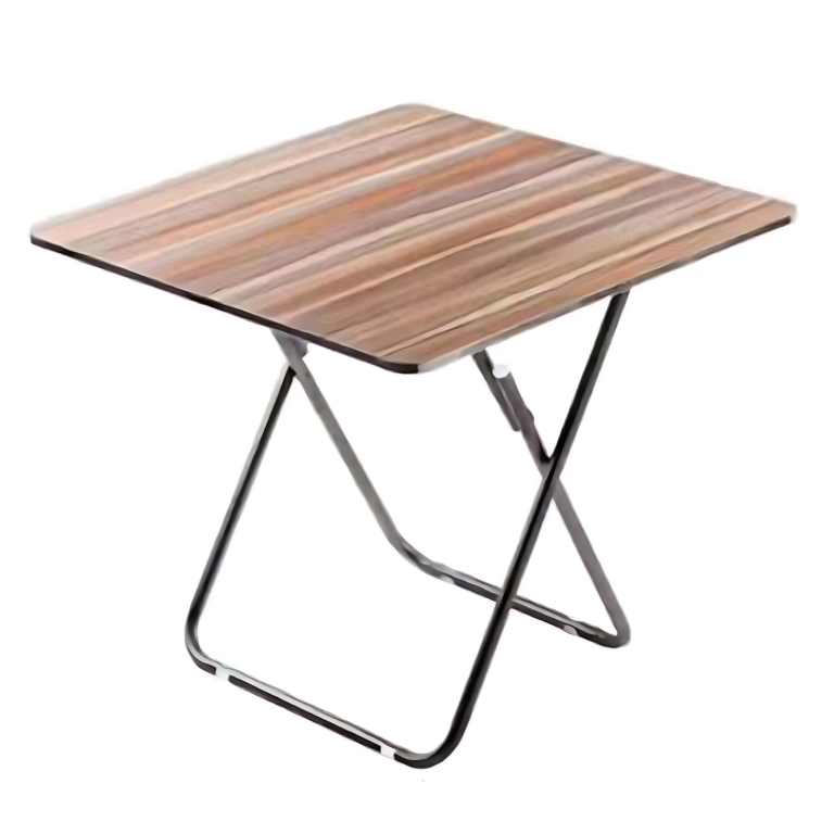 Πτυσσόμενο Ξύλινο Τετράγωνο Τραπέζι Κήπου με Σκελετό Αλουμινίου 80x80x75cm SDS-21340