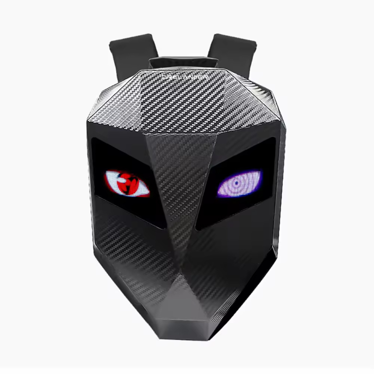 Σακίδιο Πλάτης Αναβάτη Carbon Look με LED Φωτισμό Μάτια – Αδιάβροχο, Σκληρό Κέλυφος, Smart App, SL-0025-00262