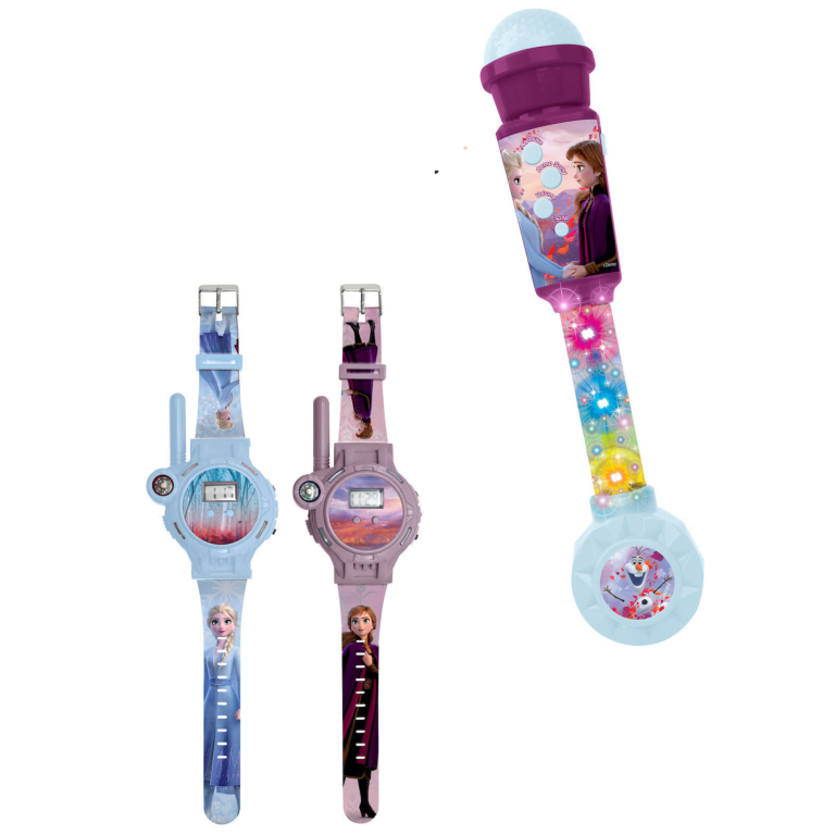 Σετ Frozen Lexibook Ρολόγια Walkie Talkies με Φακό & Πυξίδα + Μικρόφωνο με Φωτισμό και Ηχείο