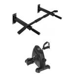 Σετ Γυμναστικής Μονόζυγο Τοίχου έως 130kg + Στατικό Ποδήλατο Πεταλιέρα με Αντίσταση