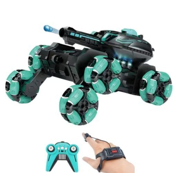 Τηλεκατευθυνόμενο Τανκ 6x6 με Water Bomb – Stunt Chariot με Gesture & Remote Control, Drift, Ήχο & Φως