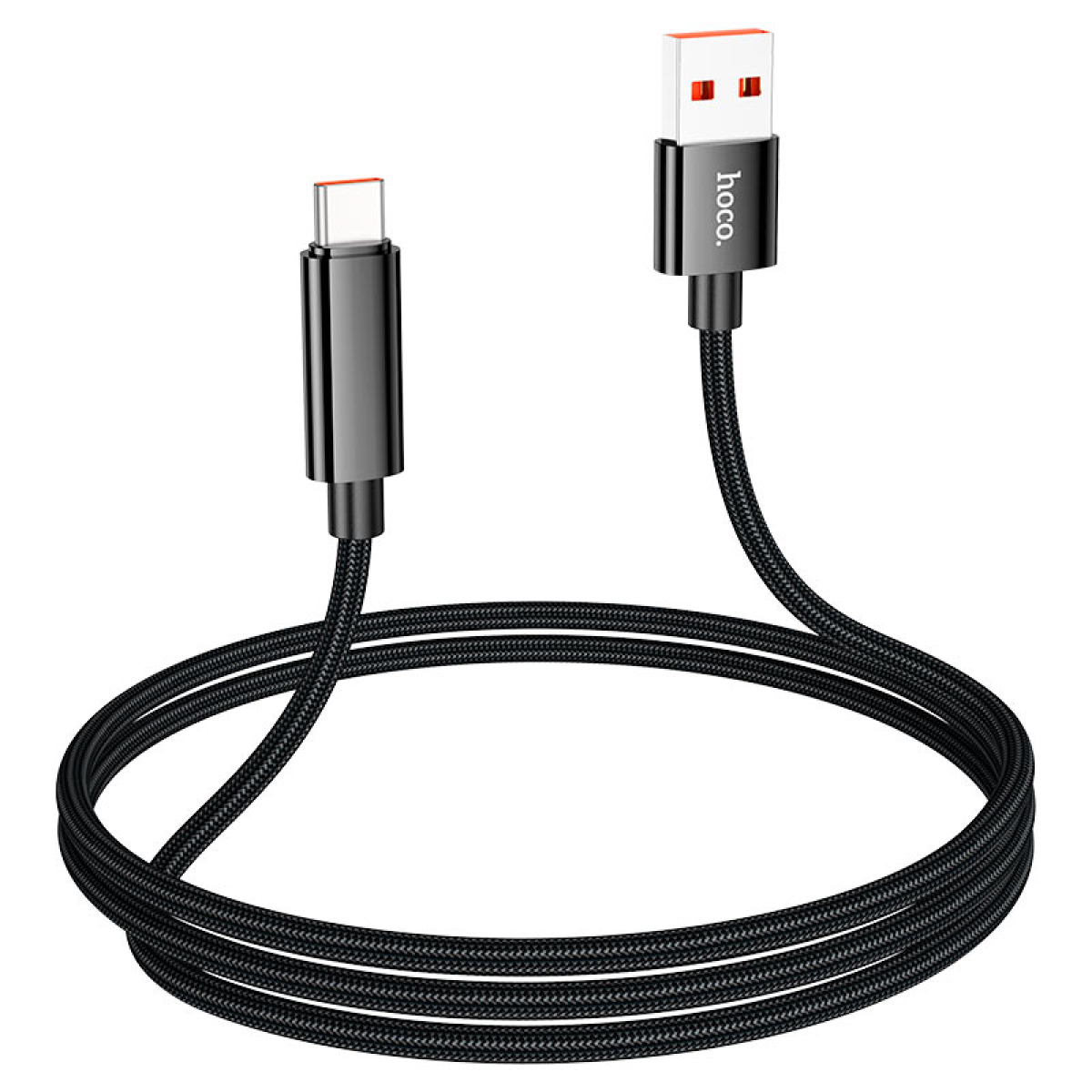 Καλώδιο 1.2m USB σε Type-C 5A με Οθόνη LED Hoco U125 Benefit