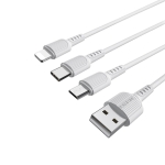 Καλώδιο Φόρτισης 3 Σε 1 Lightning / Micro-USB / Type-C 1m Borofone BX16 Easy