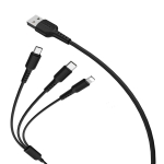 Καλώδιο Φόρτισης 3 Σε 1 Lightning / Micro-USB / Type-C 1m Borofone BX16 Easy