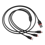 Καλώδιο Φόρτισης 3 Σε 1 Lightning / Micro-USB / Type-C 1m Borofone BX17 Enjoy