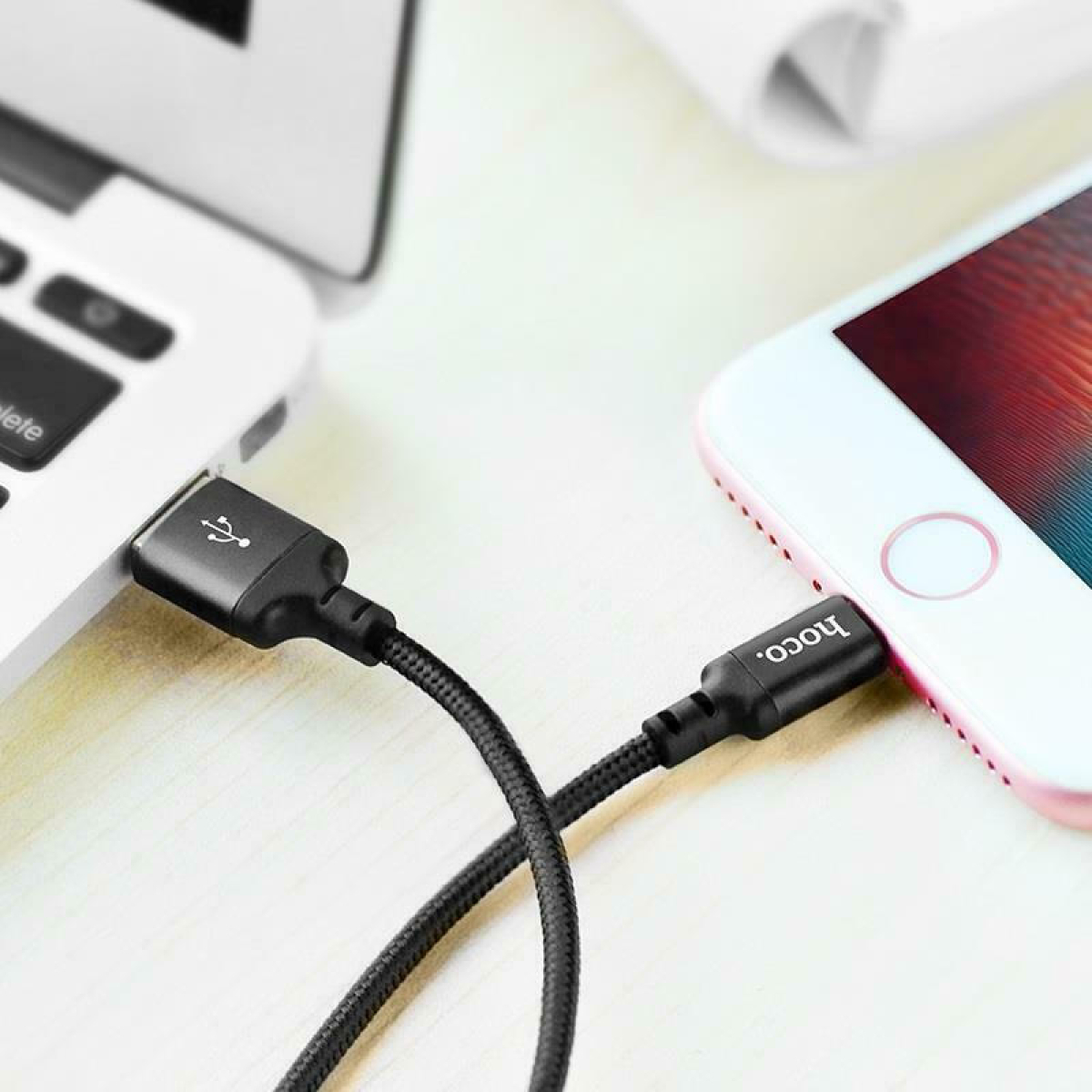 Καλώδιο Φόρτισης Και Δεδομένων Type-C Σε Lightning 20W 2m Μαύρο HOCO X14 Double Speed