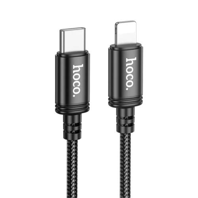 Καλώδιο Φόρτισης Και Δεδομένων Type-C Σε Lightning 27W 2.4A 2m Μαύρο Hoco X89
