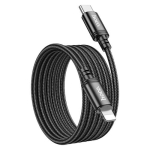 Καλώδιο Φόρτισης Και Δεδομένων Type-C Σε Lightning 27W 2.4A 2m Μαύρο Hoco X89