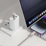 Καλώδιο Type-C – Lightning 1m με Πλέξη Χρυσό Hoco X110