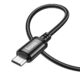 Καλώδιο USB-A 2.0 σε Micro USB 2m με Πλέξη Μαύρο Hoco X89