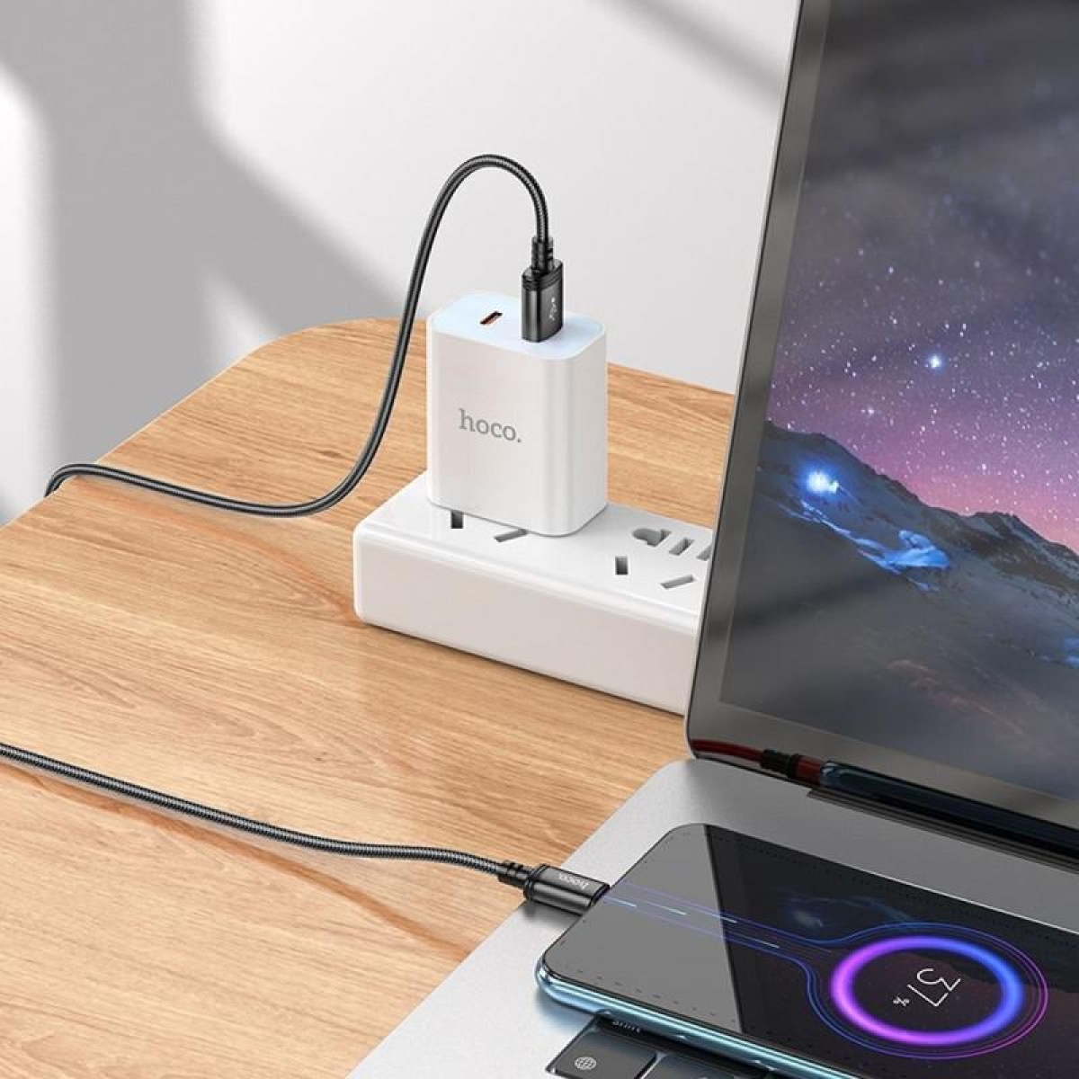 Καλώδιο USB-A 2.0 σε Micro USB 2m με Πλέξη Μαύρο Hoco X89