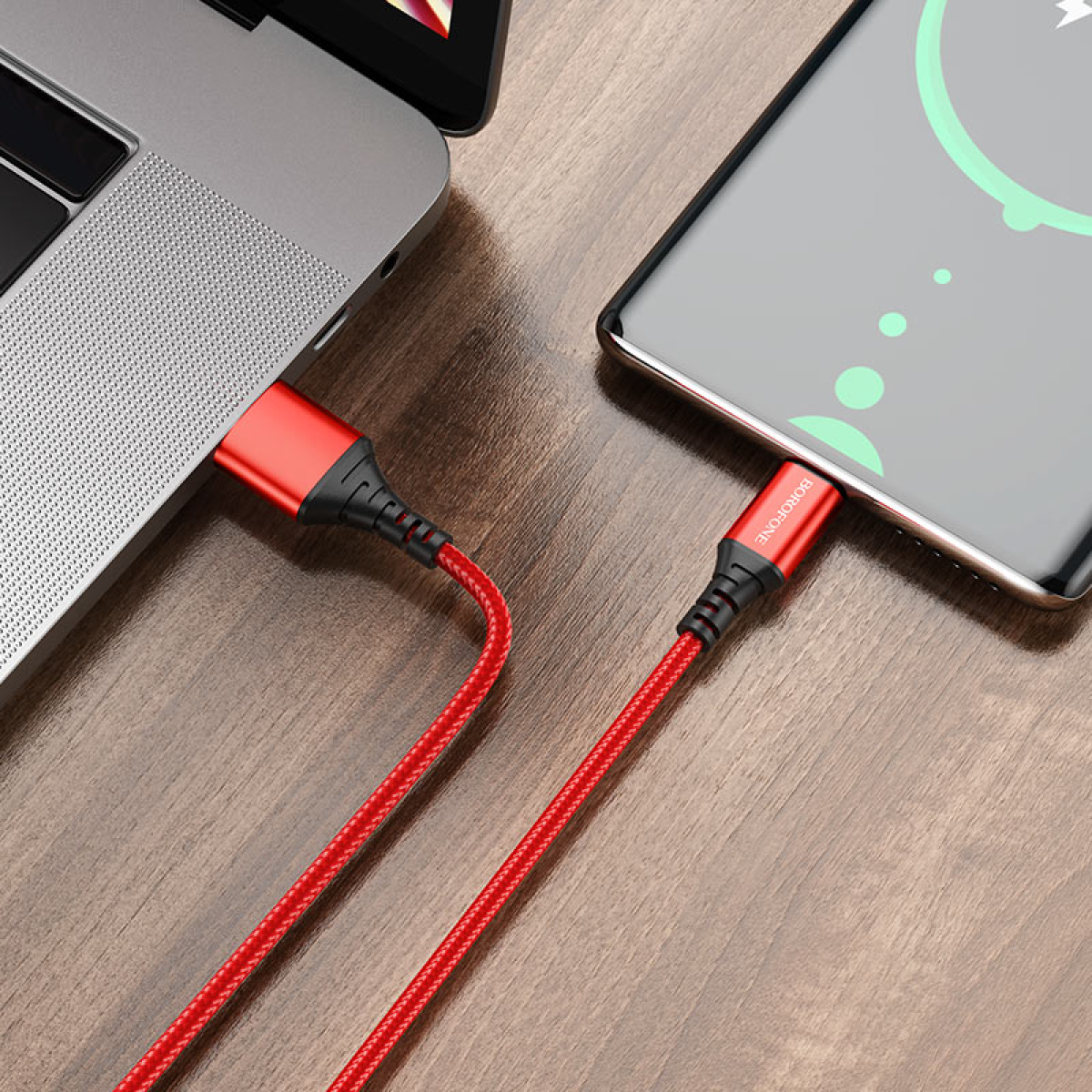 Καλώδιο USB-A σε Type-C 1m με Πλέξη Borofone BX54