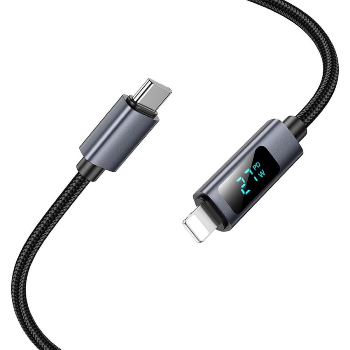 Καλώδιο USB-C σε Lightning 27W 1m με Οθόνη Hoco X112