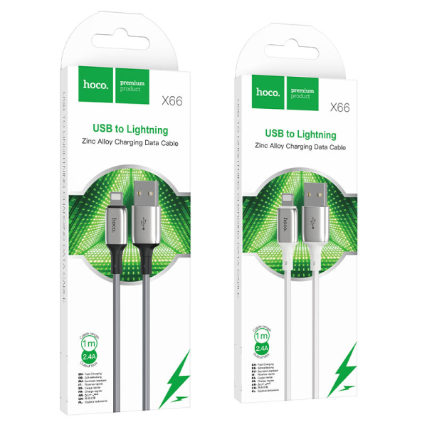 Καλώδιο USB σε Lightning 1m με Πλεξούδα TPE Hoco X66 Howdy