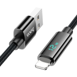Καλώδιο USB σε Lightning με Ψηφιακή Οθόνη LED 1.2m Hoco U125 Benefit