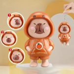Κούκλα – Μπρελόκ Cute Capybara Με Αλλαγή Προσώπων 9,5cm