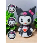 Κούκλα – Μπρελόκ Kuromi Με Αλλαγή Προσώπων 9,5cm TY021