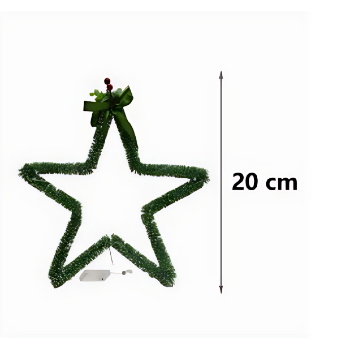 Κρεμαστό Χριστουγεννιάτικο Στολίδι με Φως 20cm Πράσινο 298736 - Image 2