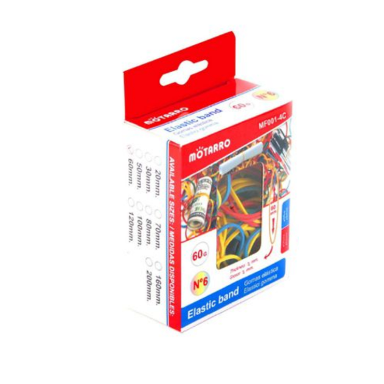 Λαστιχάκια Πολύχρωμα 60g Motarro MF001-4C