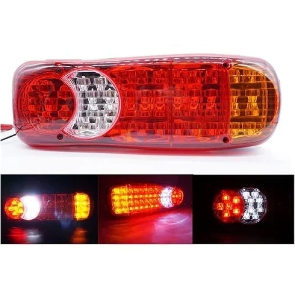 LED Φανάρι Φορτηγού Πίσω 46 LED 24V με 5 Λειτουργίες – 1 Τεμάχιο
