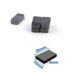 Μαγνήτες Ορθογώνιοι 20x10x5mm Σετ 5 Τεμαχίων Motarro MA024-9