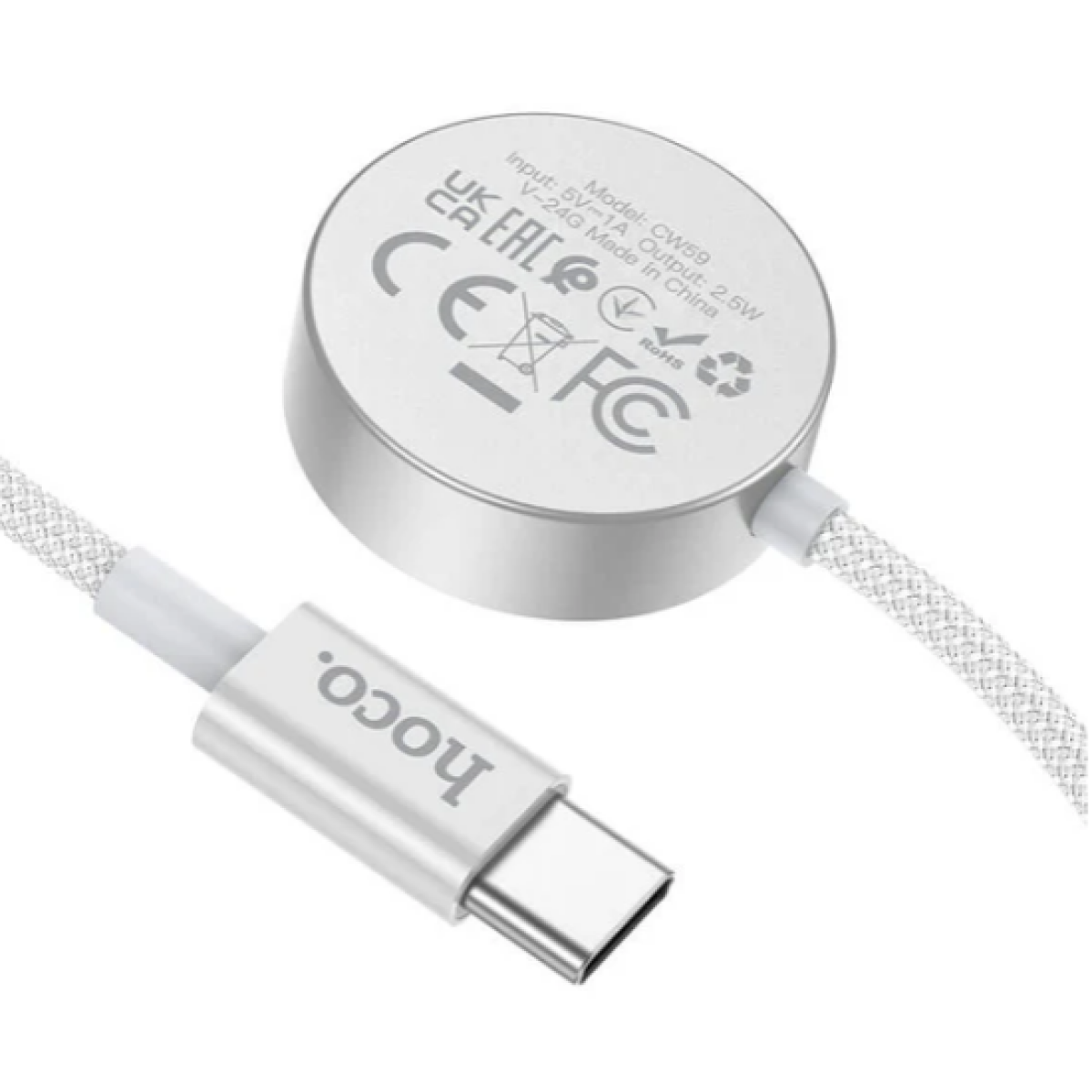 Μαγνητικός Ασύρματος Φορτιστής για Apple Watch και Samsung Watch Hoco CW59
