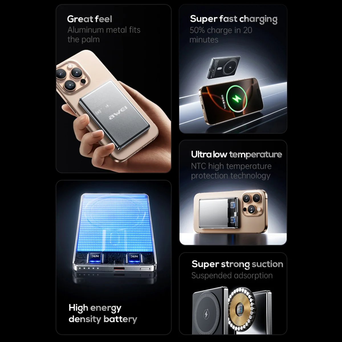 MagSafe Power Bank 10000mAh 5W Awei PA-31