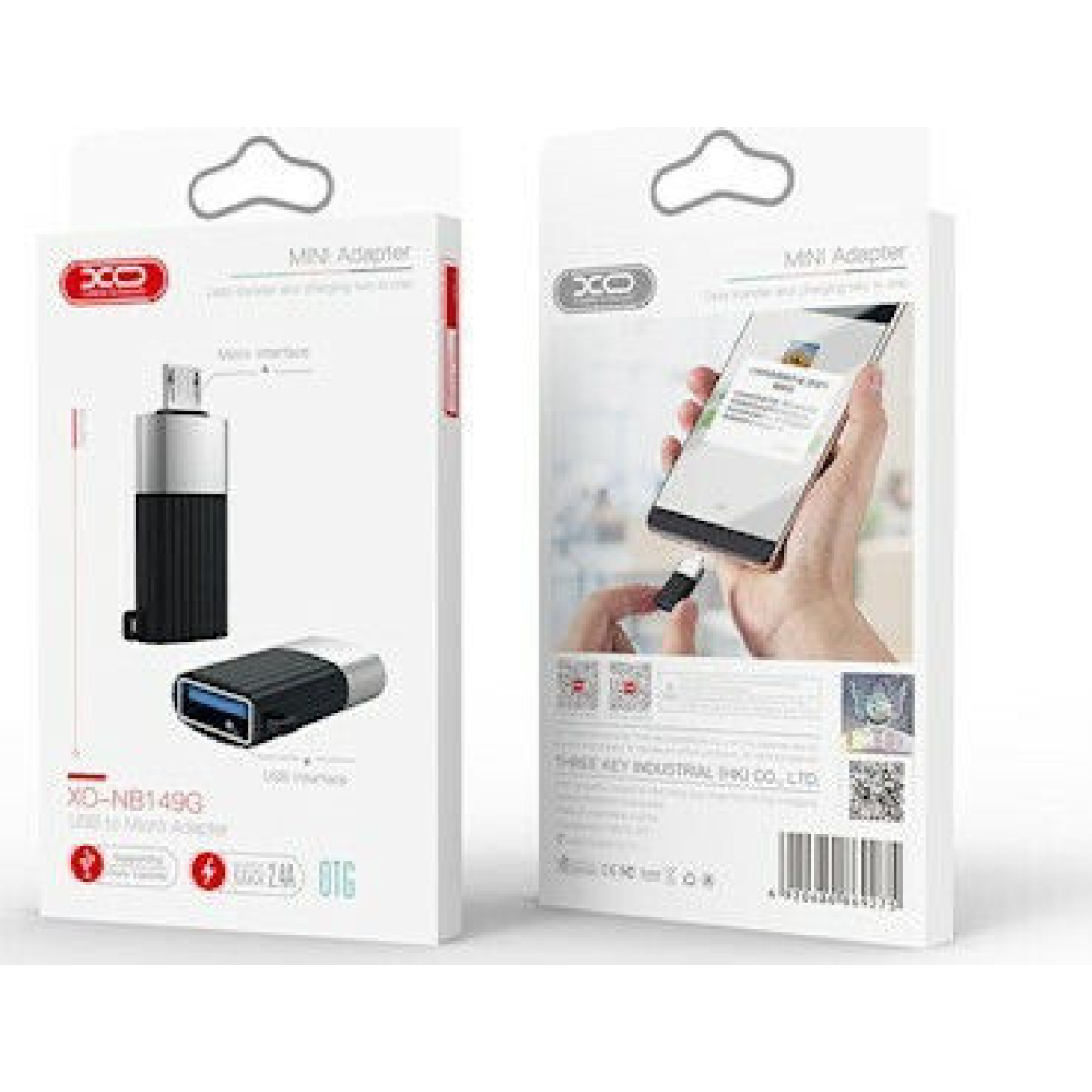 Μετατροπέας Micro USB male σε USB-A female XO-NB149G