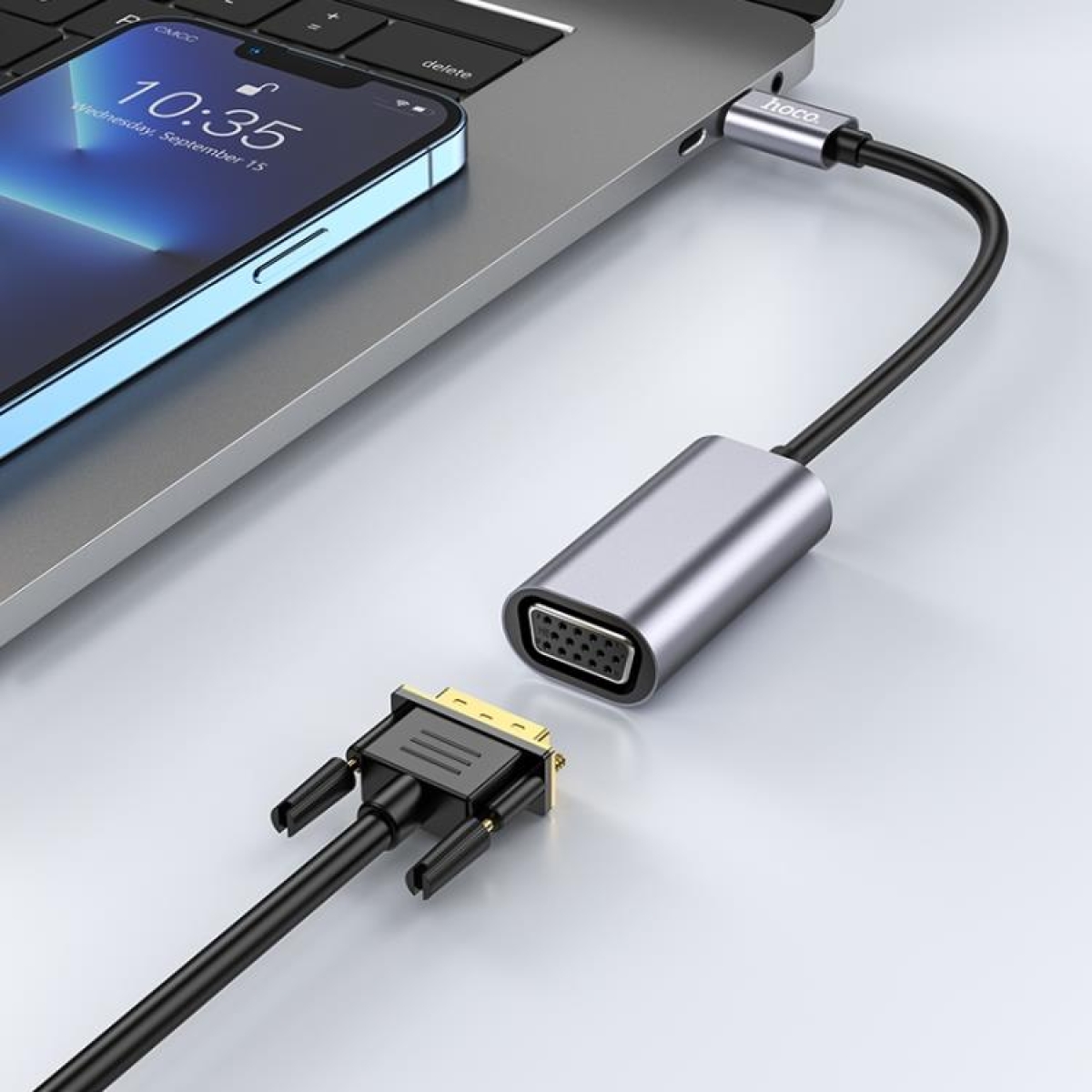 Μετατροπέας Type-C σε VGA Hoco UA21