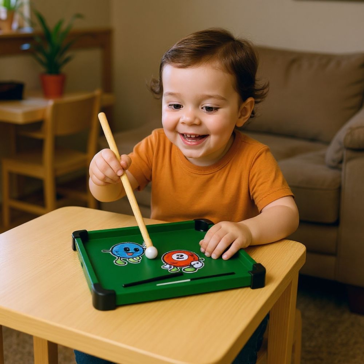 Μίνι επιτραπέζιο παιχνίδι μπιλιάρδο για παιδιά 3+