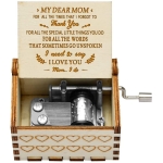 Μουσικό Κουτί Ξύλινο "I Love You Mom''