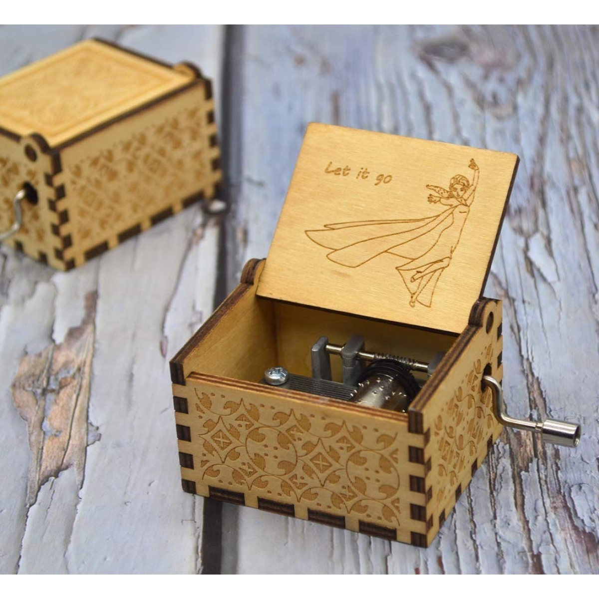 Μουσικό Κουτί Ξύλινο "Let it Go'' - Image 2