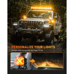 NovSight Σετ Προβολείς LED Offroad X Series 2 Τεμάχια 60W 3000LM 1700K/6000K Αδιάβροχοι
