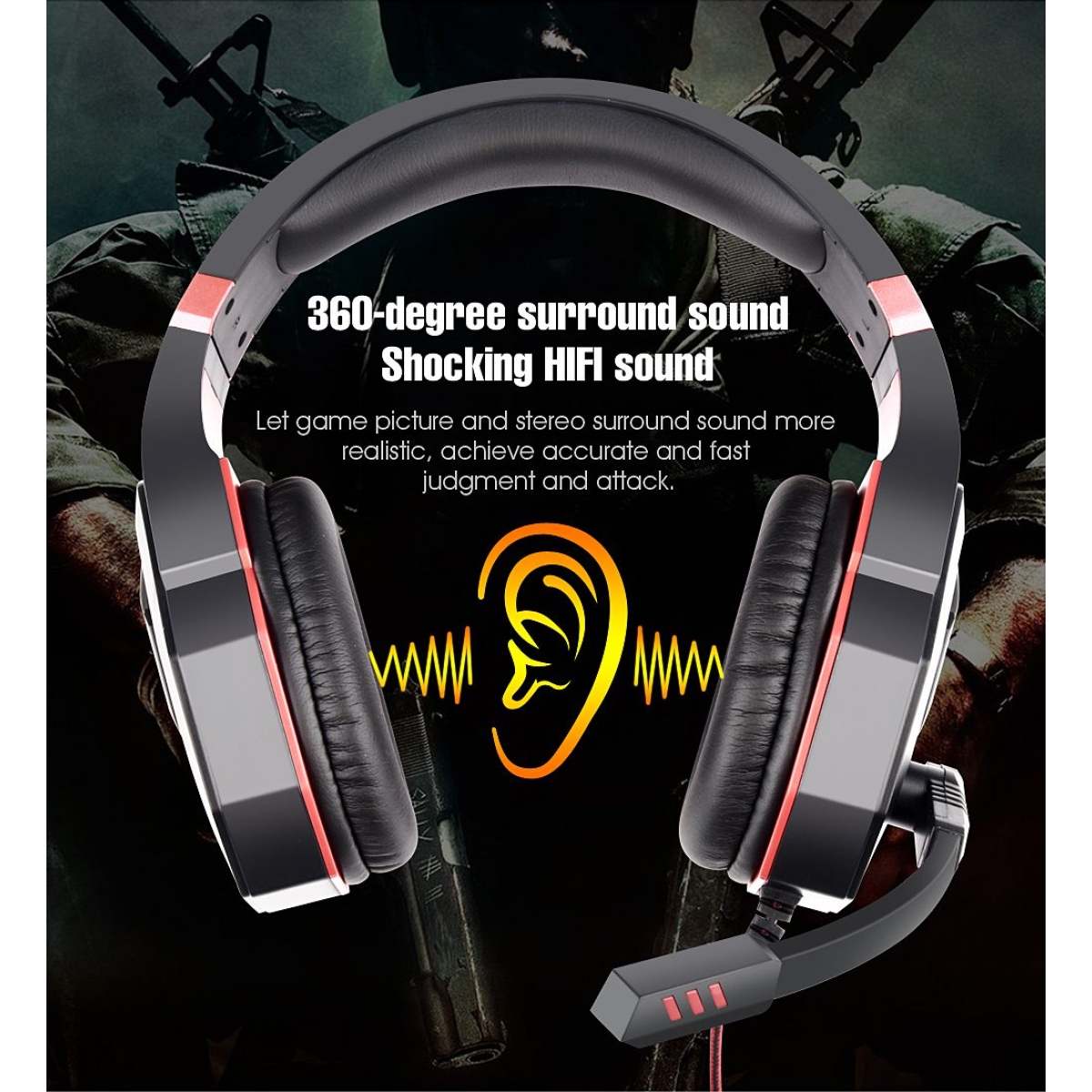 OVLENG P40 Ενσύρματα Gaming Ακουστικά Over-Ear Με LED Φωτισμό
